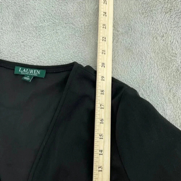 Lauren Ralph Lauren Open Front Top Womens XL Black 1166 - Picture 3 of 8